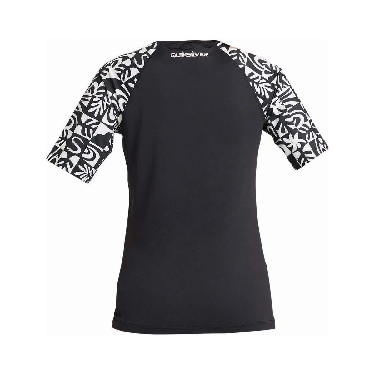Quiksilver Women&rsquo;s Short Sleeve Rashie Black / Birch XS, Black / Birch, bcf_hi-res