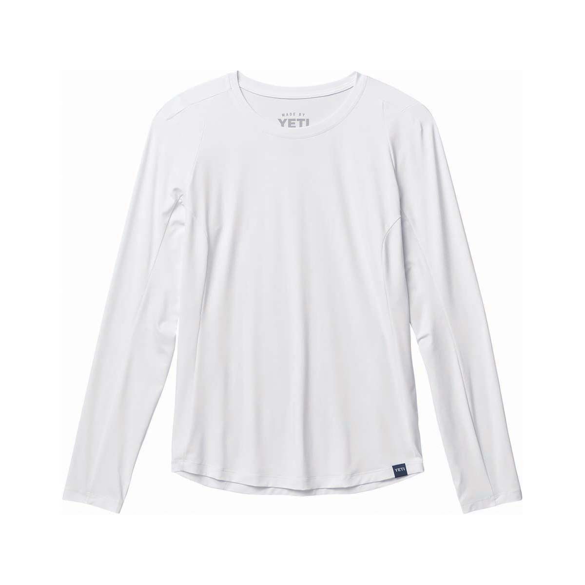 YETI&reg; Women&rsquo;s Crew Neck Ultra Light Sunshirt White XS, White, bcf_hi-res