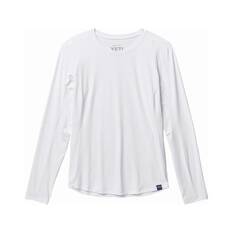 YETI® Women’s Crew Neck Ultra Light Sunshirt White XS, White, bcf_hi-res