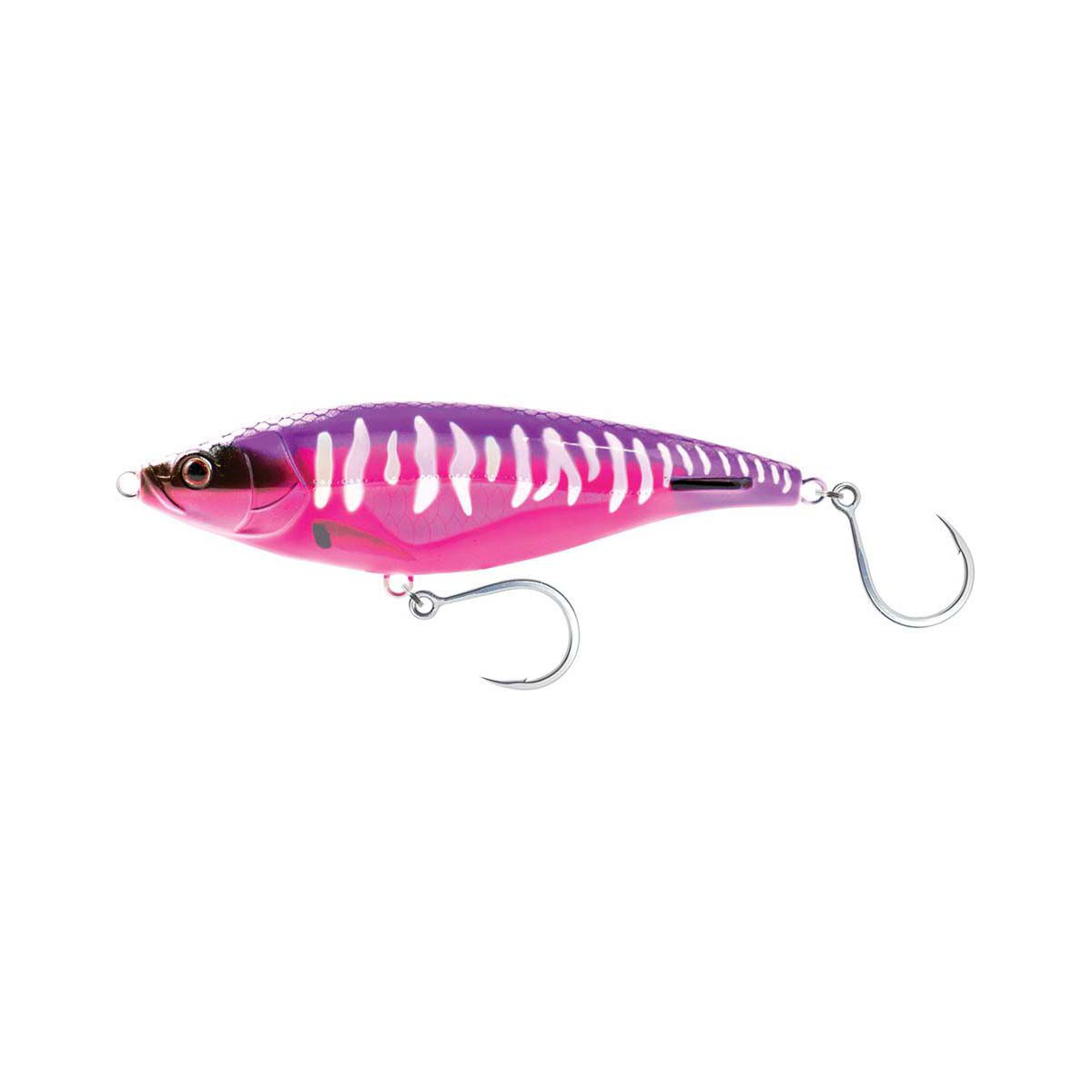 Nomad Madscad Sinking Stickbait Lure 115mm Hot Pink Mackerel, Hot Pink Mackerel, bcf_hi-res