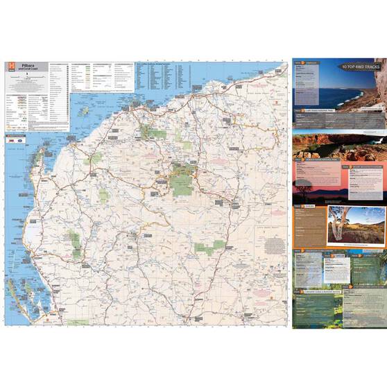 Hema Pilbara And Coral Coast Map (9th Edition), , bcf_hi-res