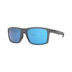 Liive Men’s Carver Sunglasses Matt Smoke with Blue Lens, , bcf_hi-res