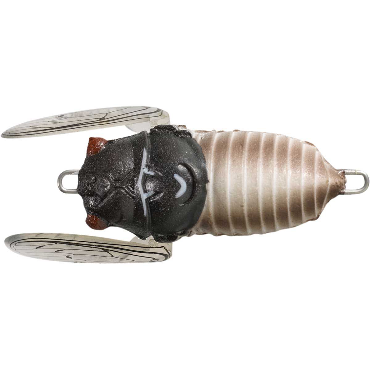 Tiemco Cicada Soft Shell Surface Lure 40mm Black White, Black White, bcf_hi-res
