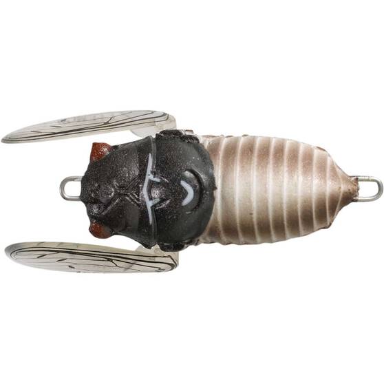 Tiemco Cicada Soft Shell Surface Lure 40mm Black White, Black White, bcf_hi-res
