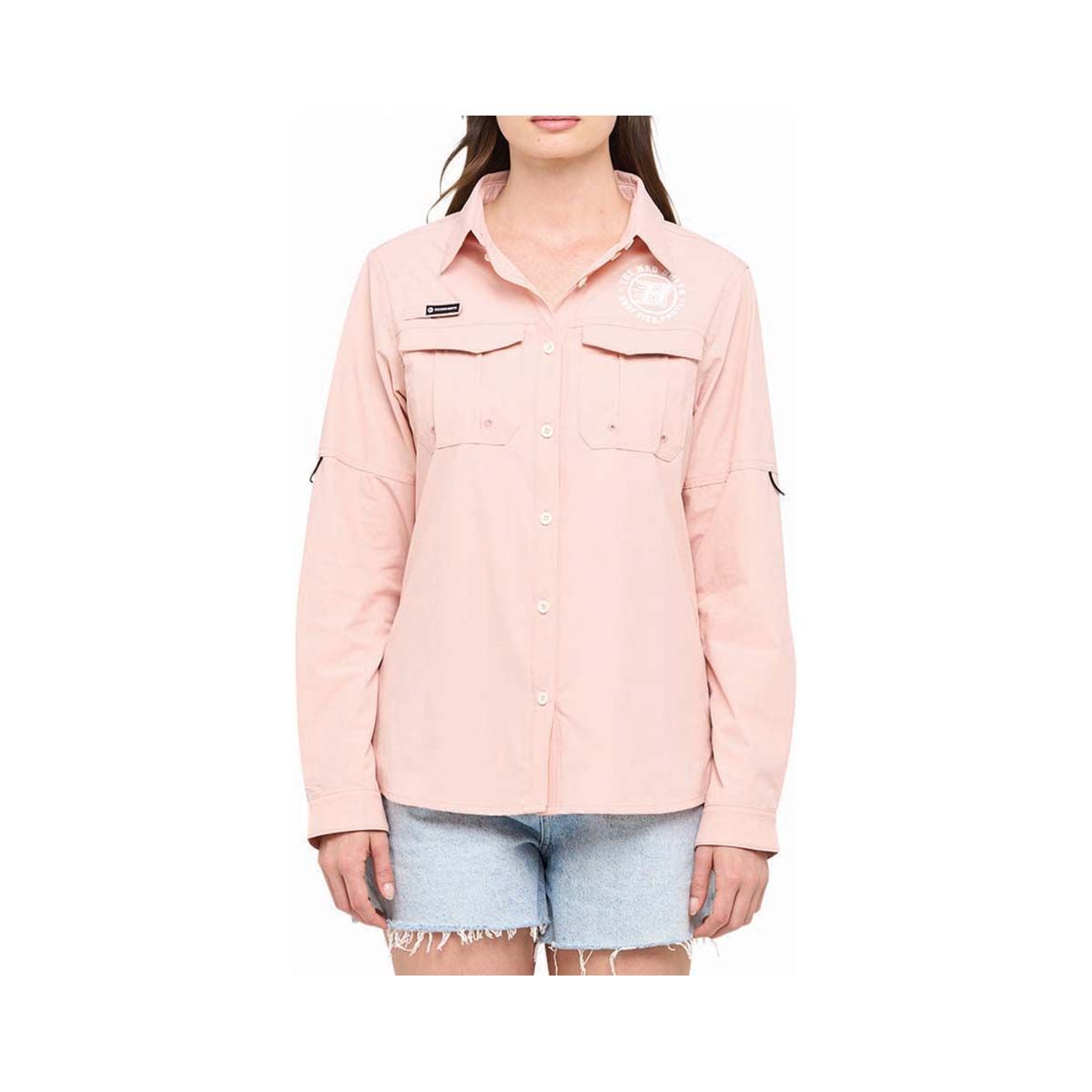 The Mad Hueys Women's H Series Fishing Shirt Peach XS, , bcf_hi-res