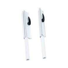 Aussie Traveller Anti-Flap Kit End Extensions 100mm White, White, bcf_hi-res