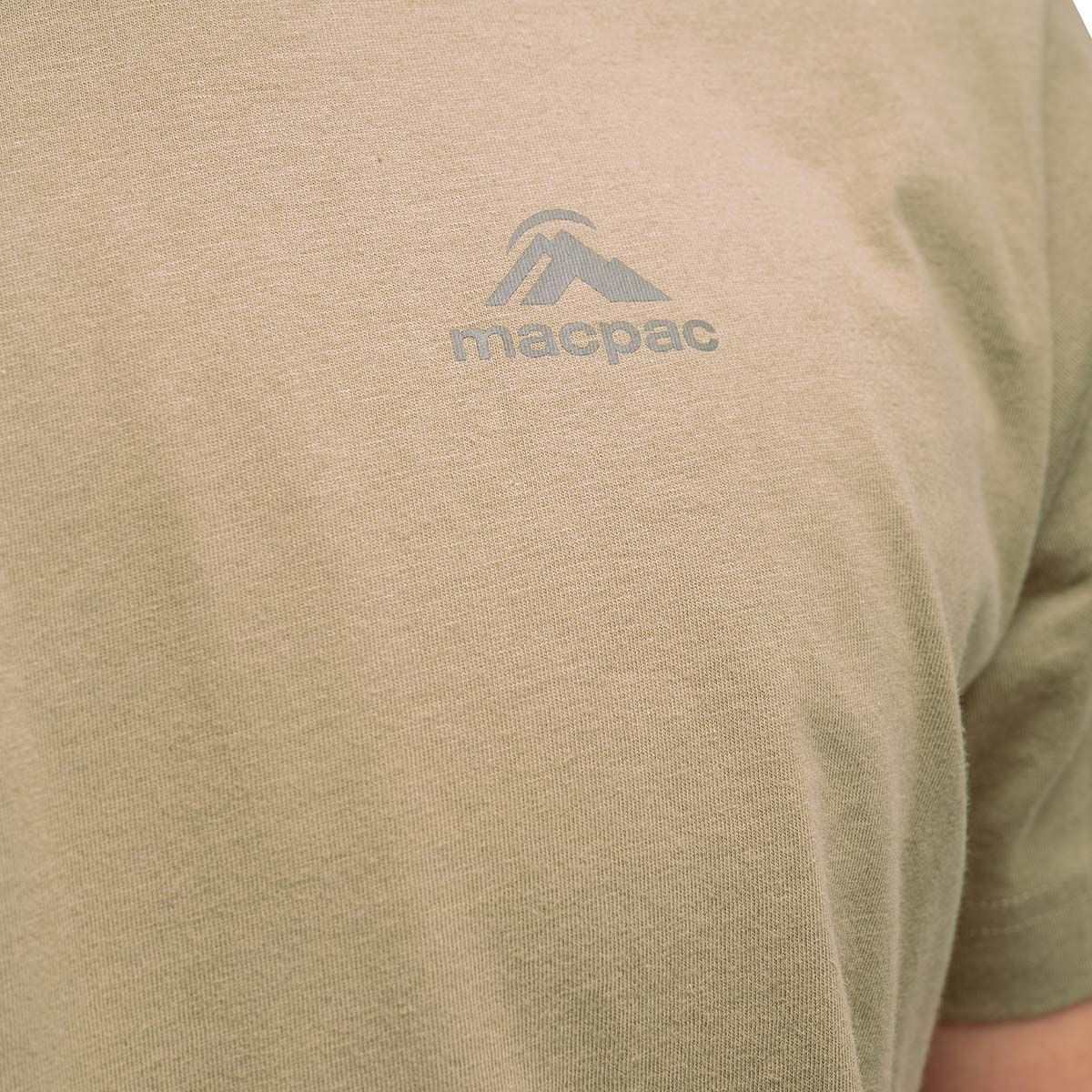 Macpac Men's Mountain in the Sky Short Sleeve T-Shirt, Kelp, bcf_hi-res