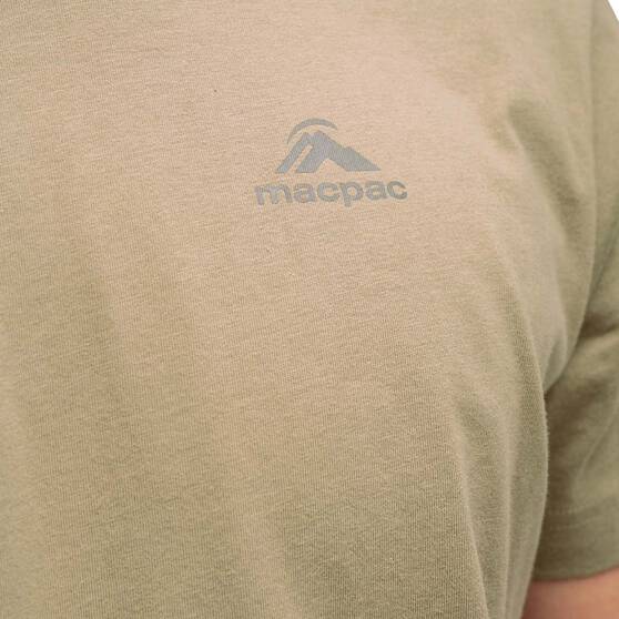 Macpac Men's Mountain in the Sky Short Sleeve T-Shirt, Kelp, bcf_hi-res