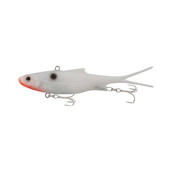 Samaki Vibelicious Fork Tail Soft Vibe Lure 150mm 50g Pearl White, Pearl White, bcf_hi-res