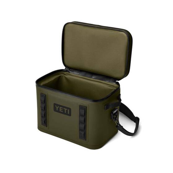 YETI® Hopper Flip® 18 Soft Cooler Olive, Olive, bcf_hi-res