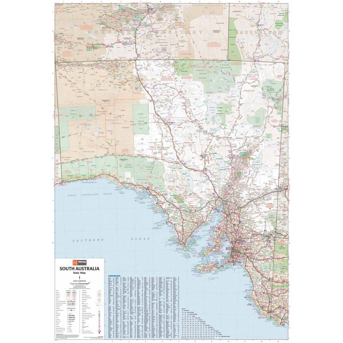Hema South Australia State Map (8th Edition), , bcf_hi-res