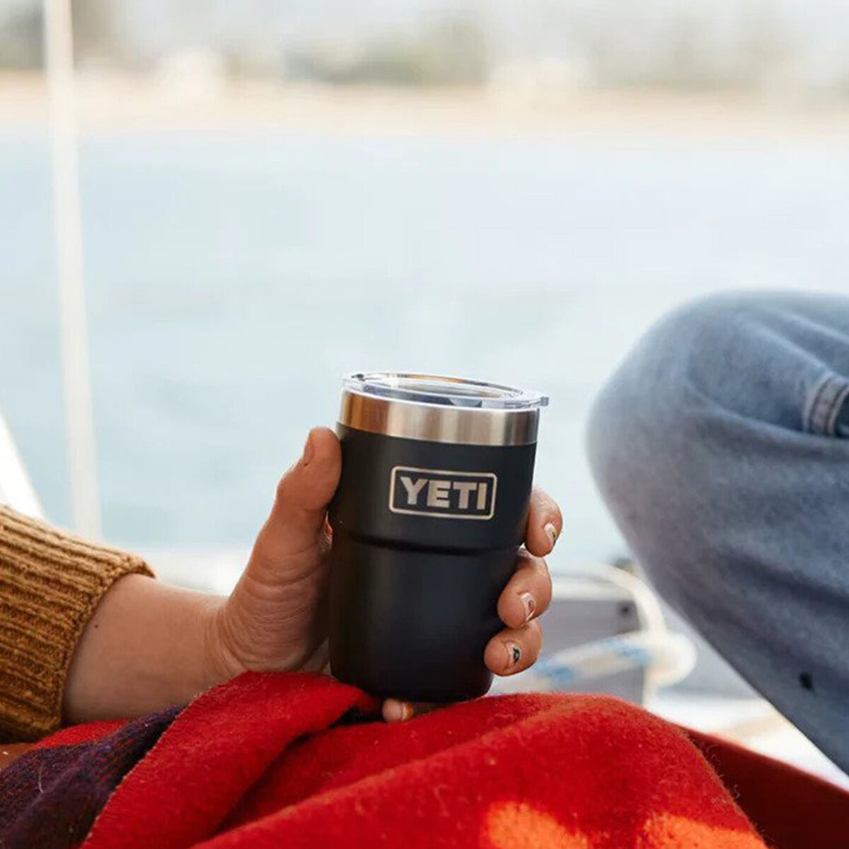 YETI&reg; Rambler&reg; Stackable Cup 8 oz (236ml) Black, Black, bcf_hi-res