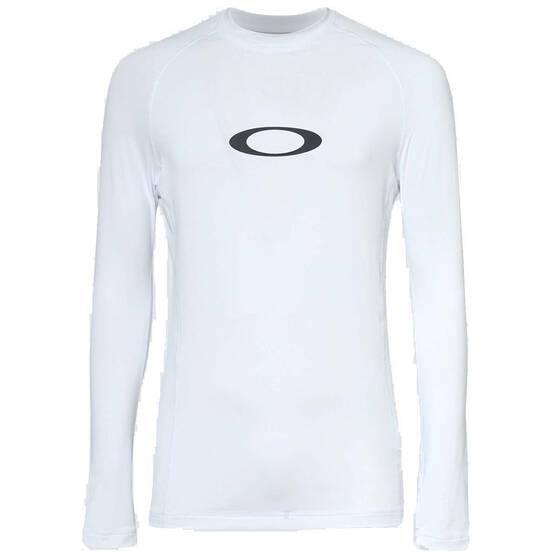 Oakley Ellipse Men’s Long Sleeve Rashie White L, White, bcf_hi-res