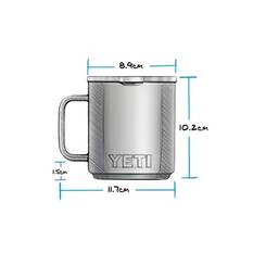 YETI® Rambler® Stackable Mug 10 oz (295ml) with MagSlider™ Lid Black, Black, bcf_hi-res