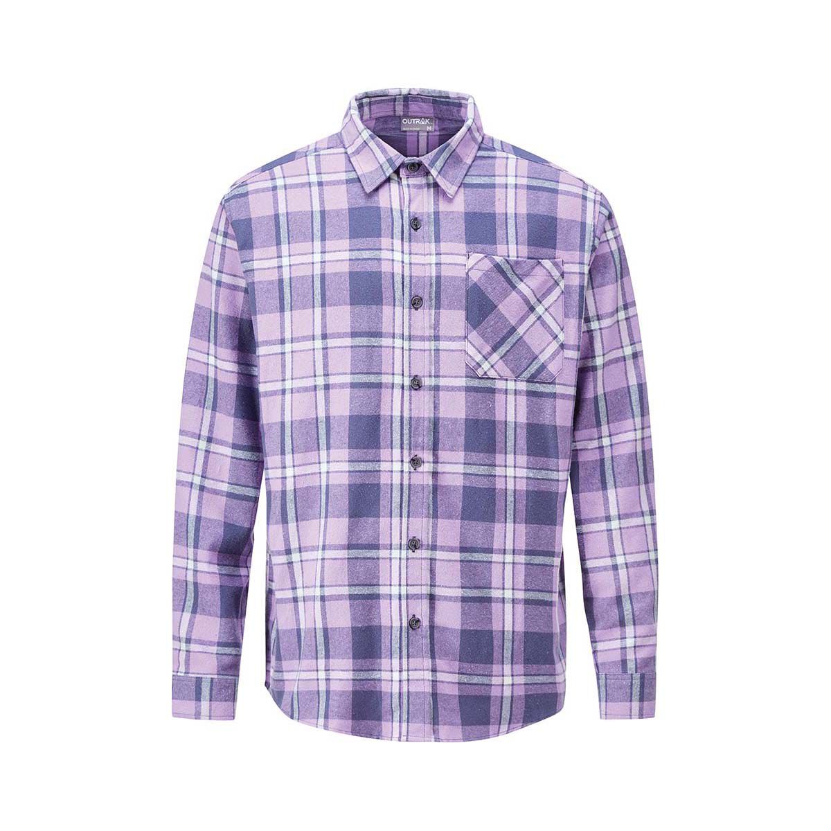 Purple flannel jacket sales