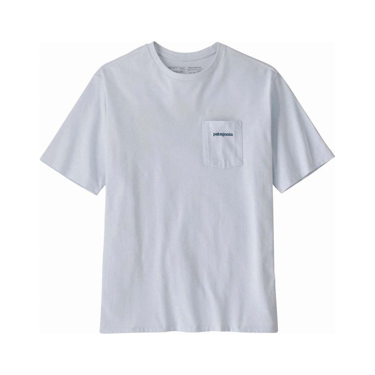Patagonia Men's P-6 Logo Pocket Responsibili-Tee White S, White, bcf_hi-res