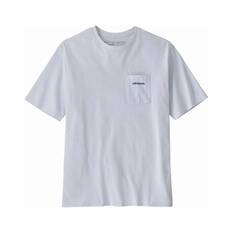 Patagonia Men's P-6 Logo Pocket Responsibili-Tee White S, White, bcf_hi-res