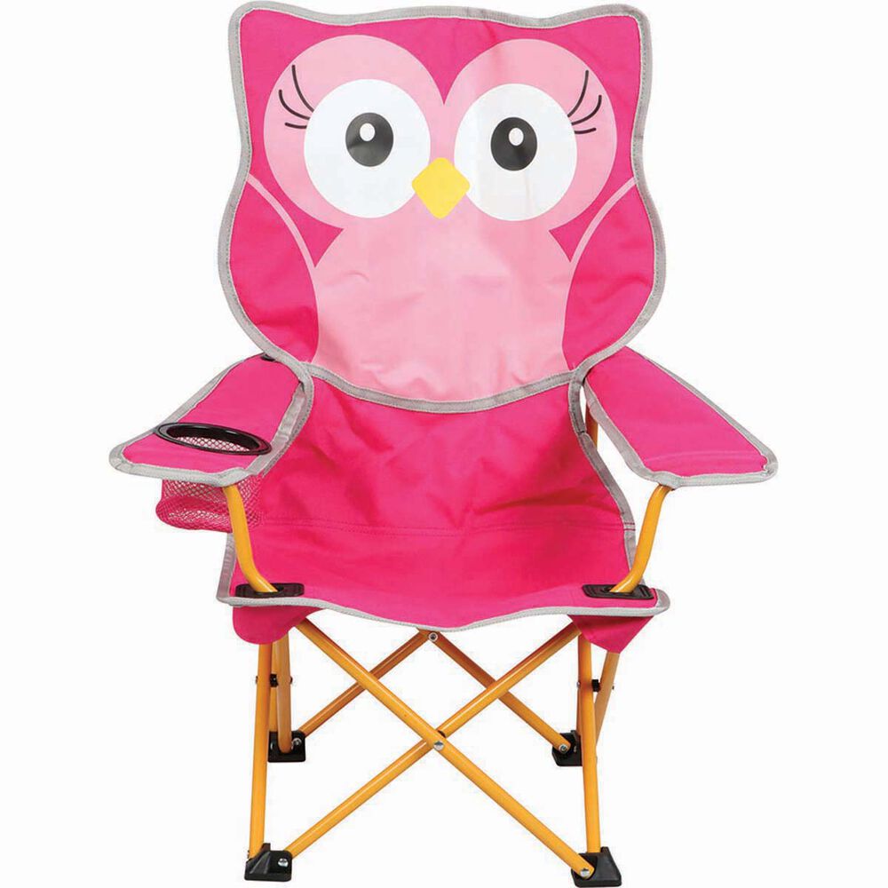 Kids' Animal Camp Chair Pink Owl BCF