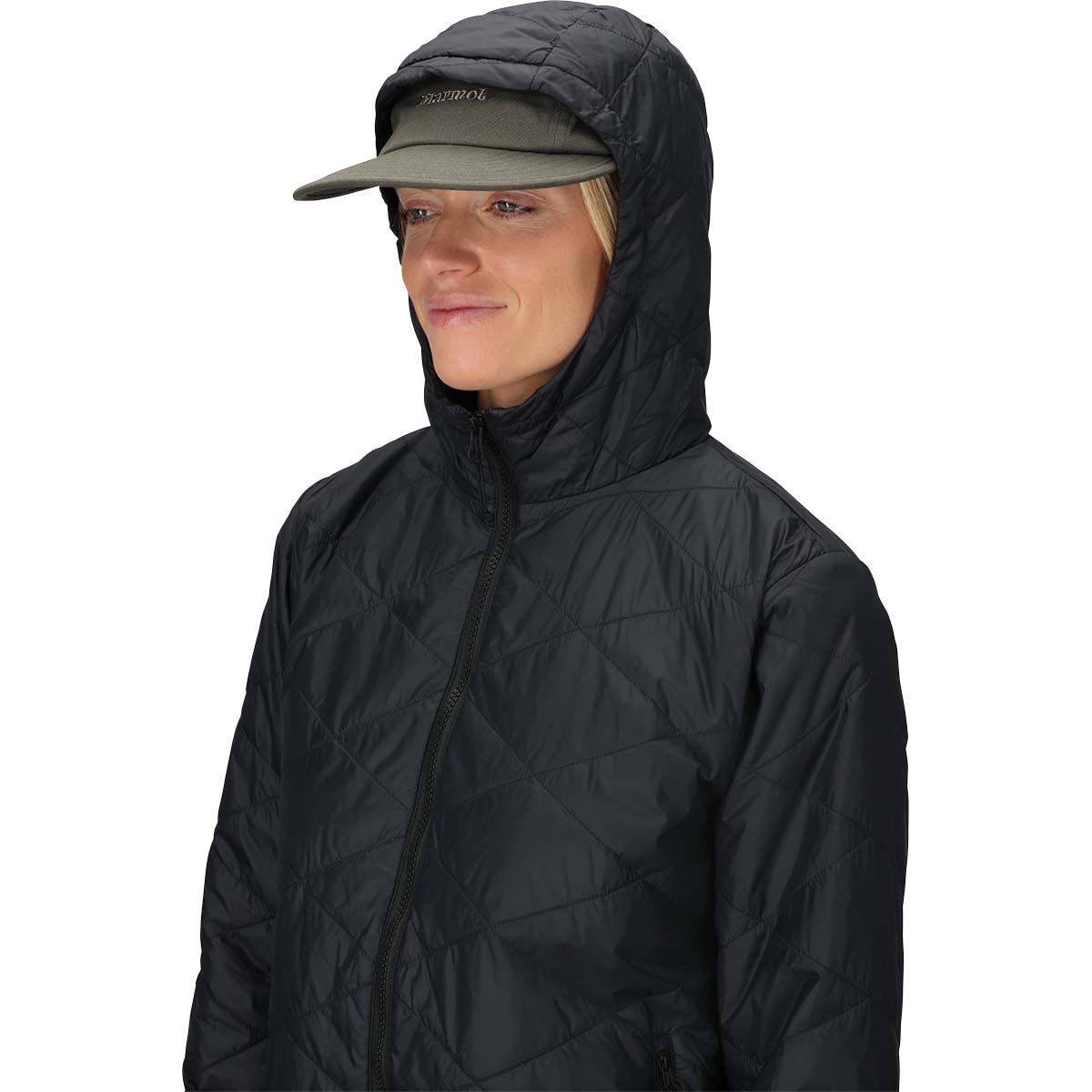 Marmot Women's Onward Insulated Hoodie, Black, bcf_hi-res