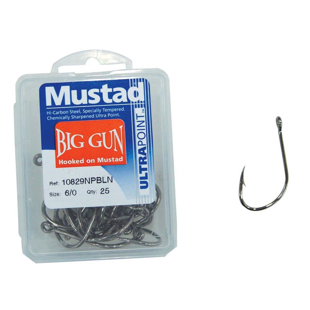 Mustad Big Gun Hooks 6 / 0 25 Pack