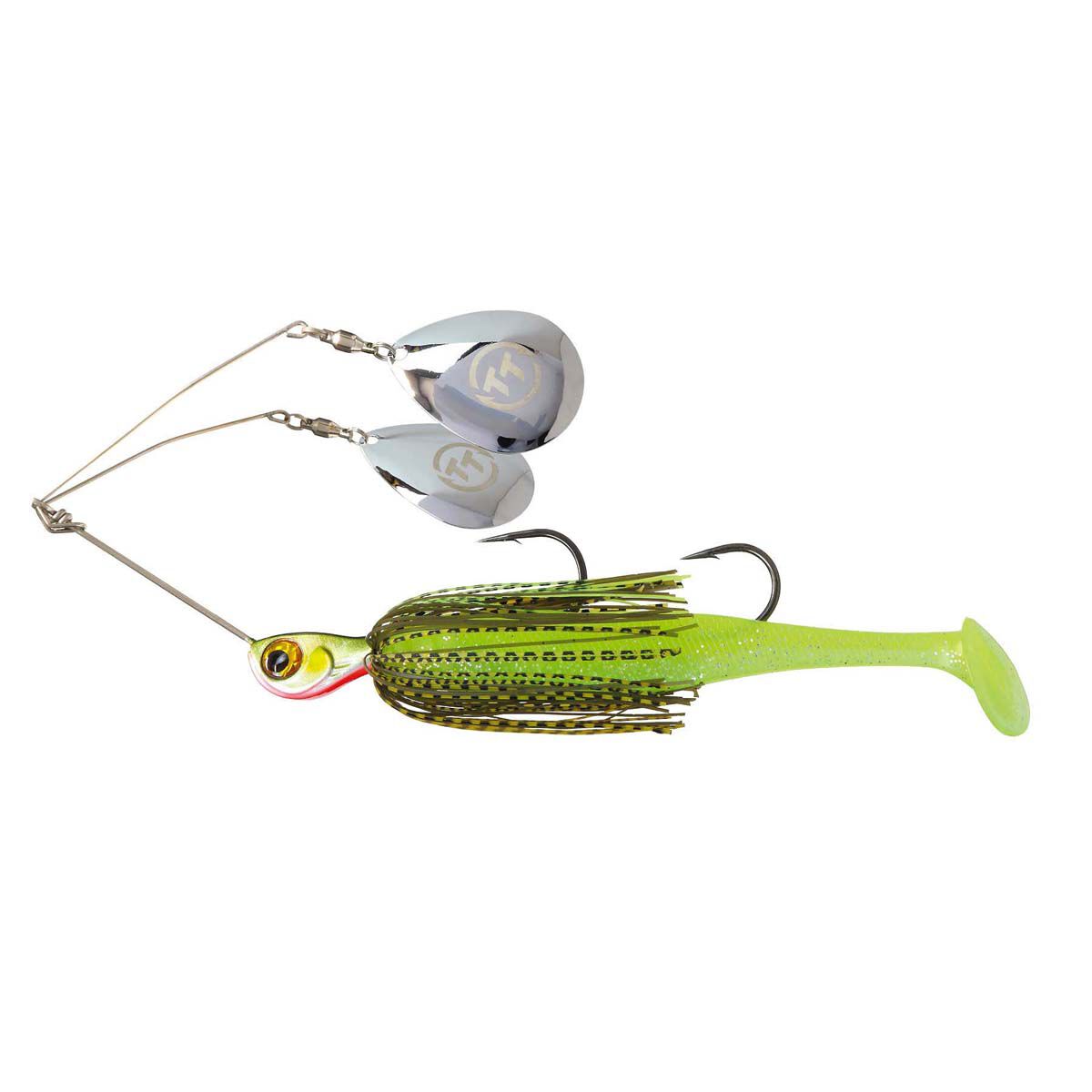 TT Fishing Torando+ Twin Spinner Rigged Spinnerbait Lure 3/4oz Mossy, Mossy, bcf_hi-res