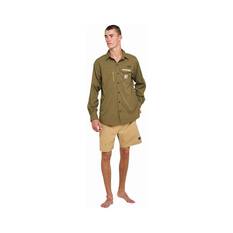 The Mad Hueys Men's Jiggin’ Off The Bottom Fishing Shirt, Khaki, bcf_hi-res