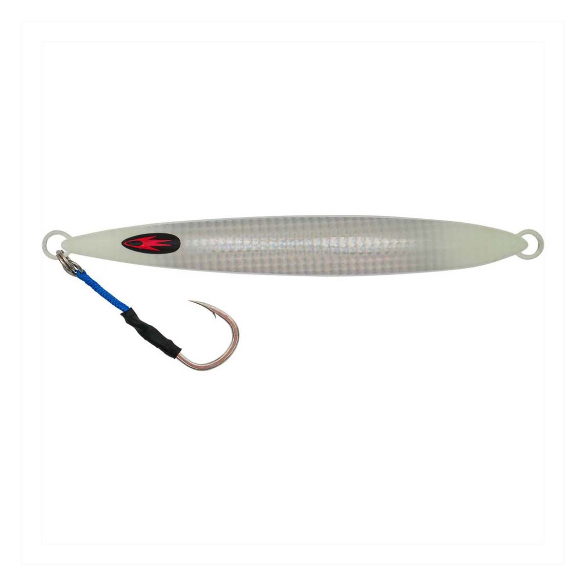 Samaki Ribcage Long Jig Lure 250g Glow N Silver, Glow N Silver, bcf_hi-res
