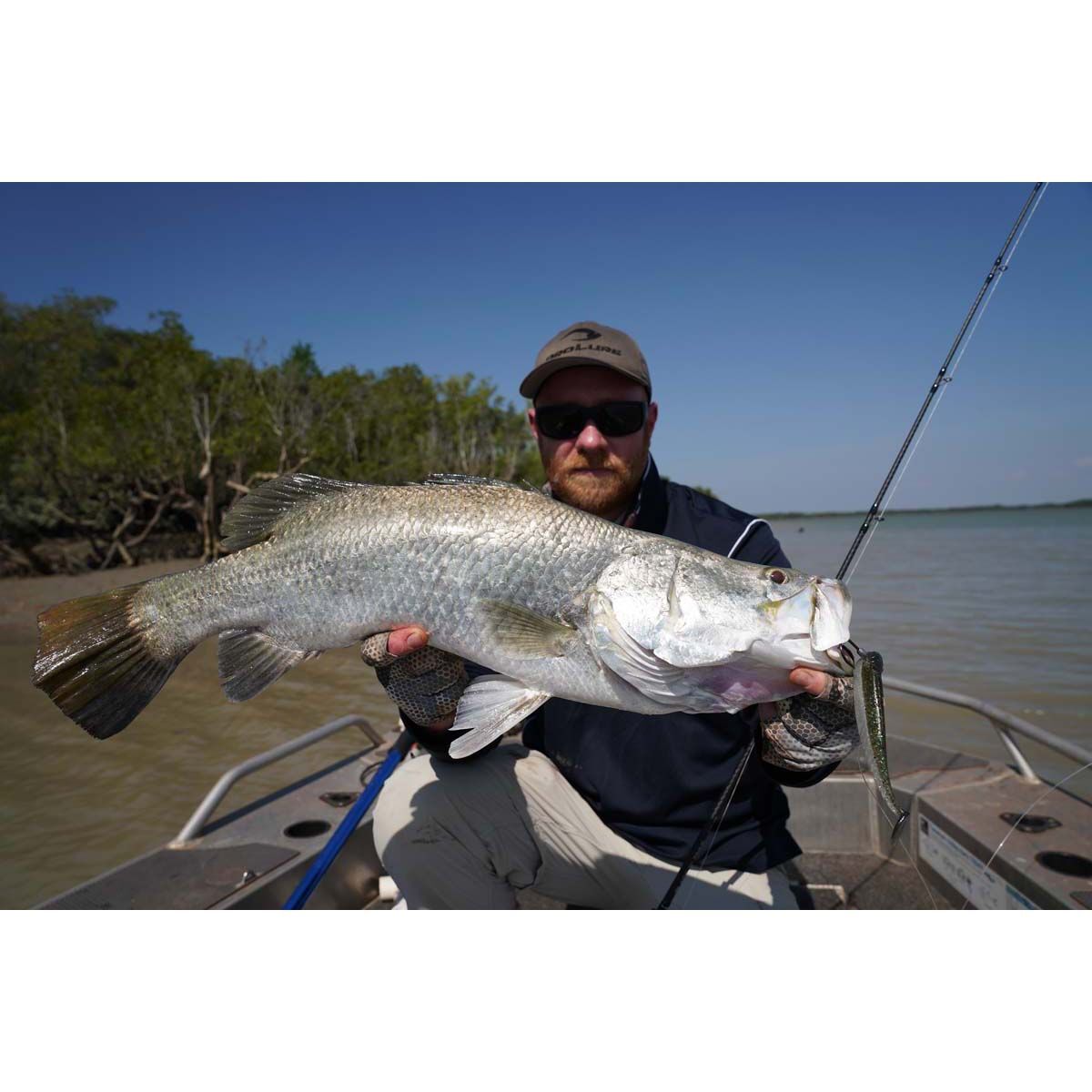 Pro Lure Fish Tail Soft Plastic Lure 80mm Albino UV, Albino UV, bcf_hi-res