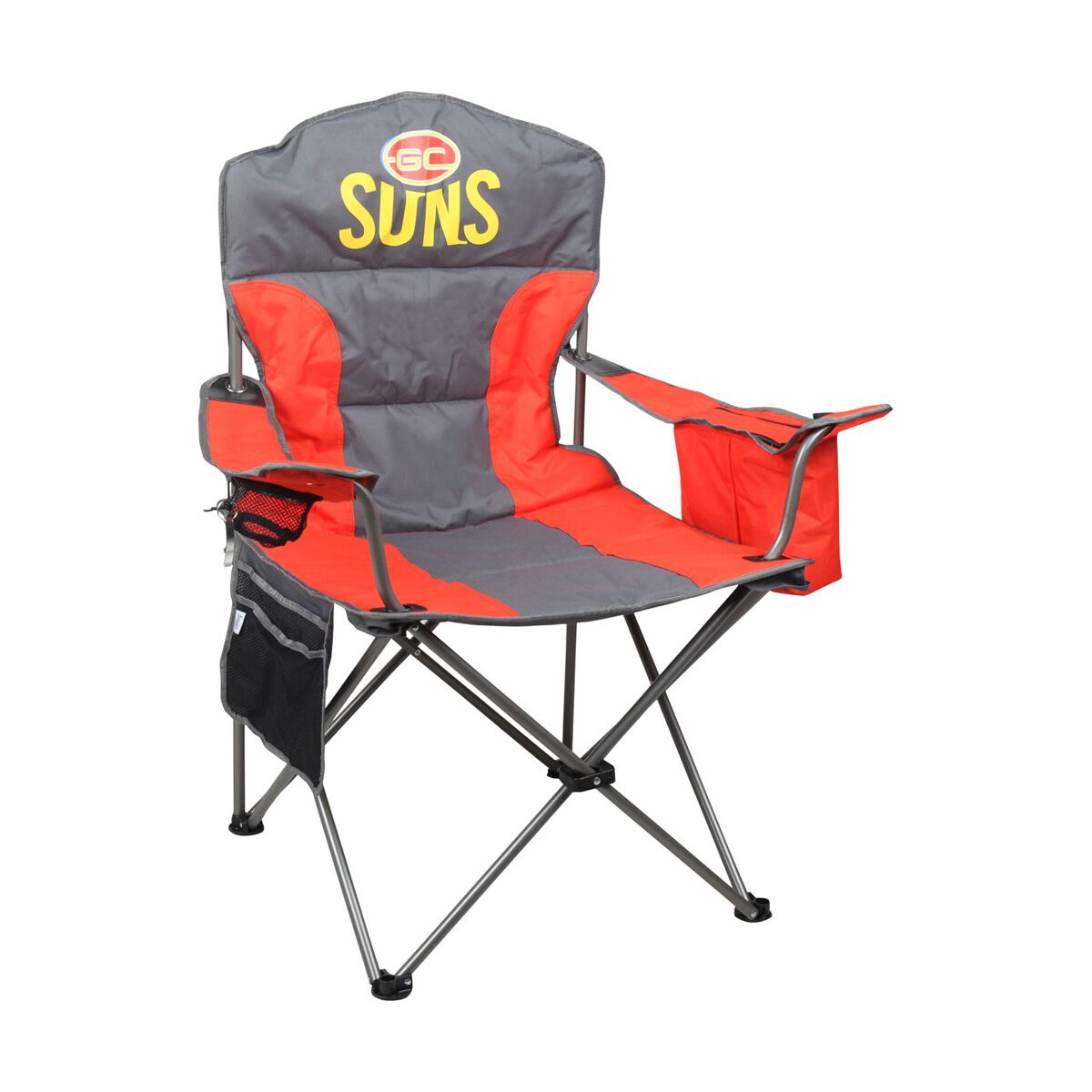 AFL Gold Coast Suns Cooler Arm Chair 130kg, , bcf_hi-res