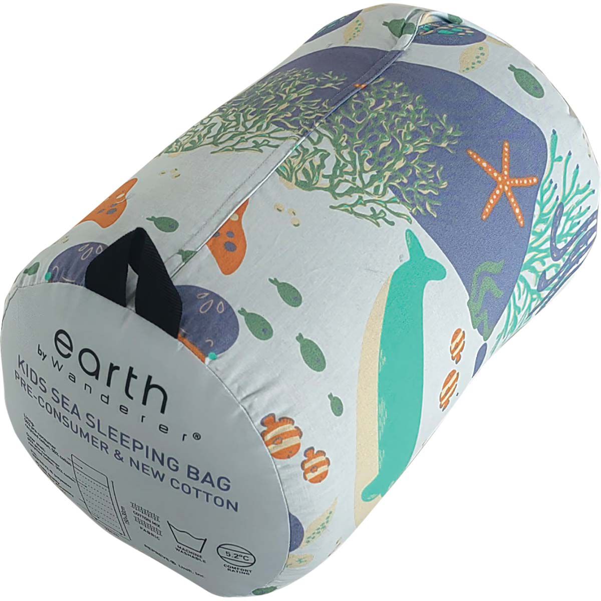 earth by Wanderer&reg; Kids Sea Cotton 5.2&deg;C Sleeping Bag, , bcf_hi-res