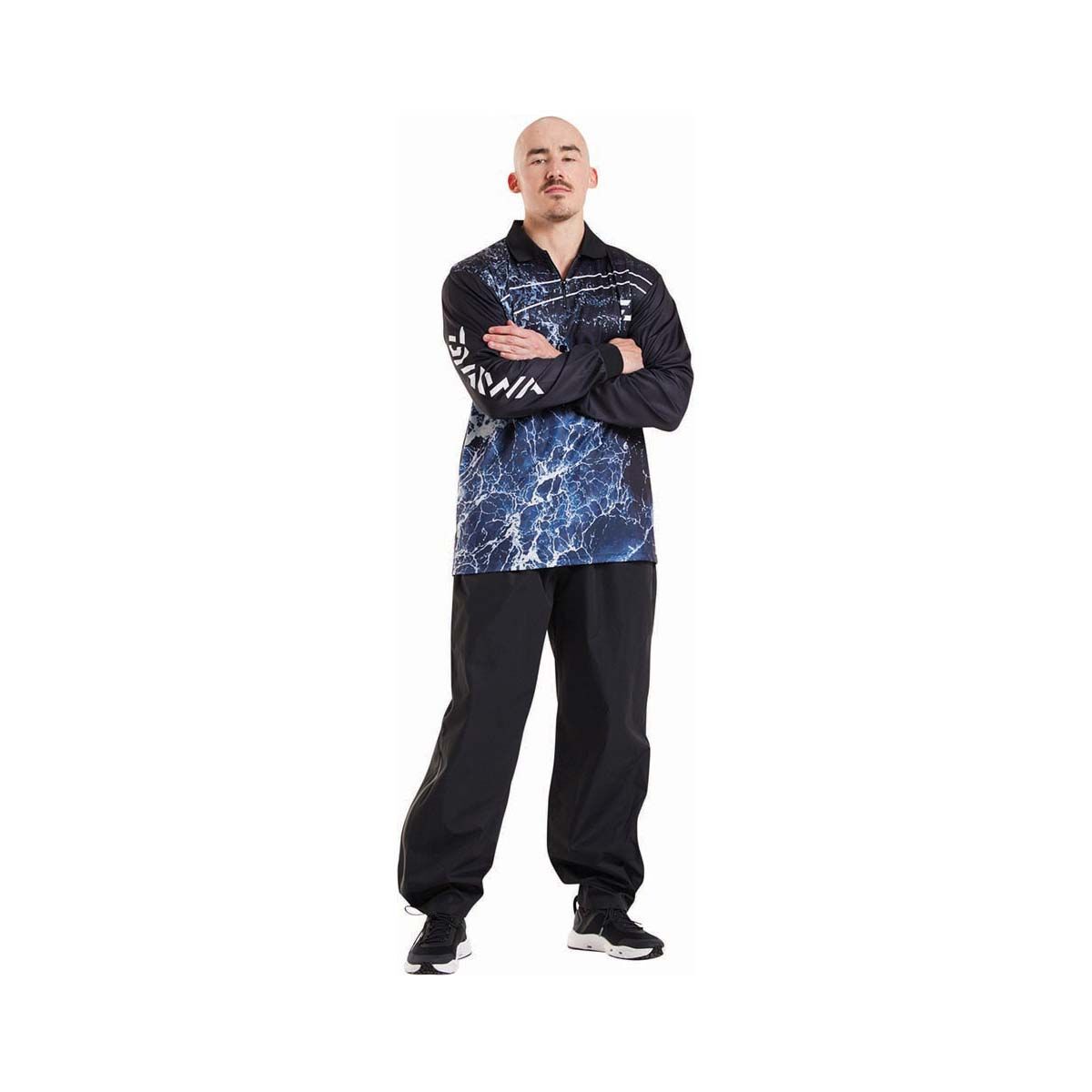 Daiwa Men's Storm Fishing Shirt, Black, bcf_hi-res