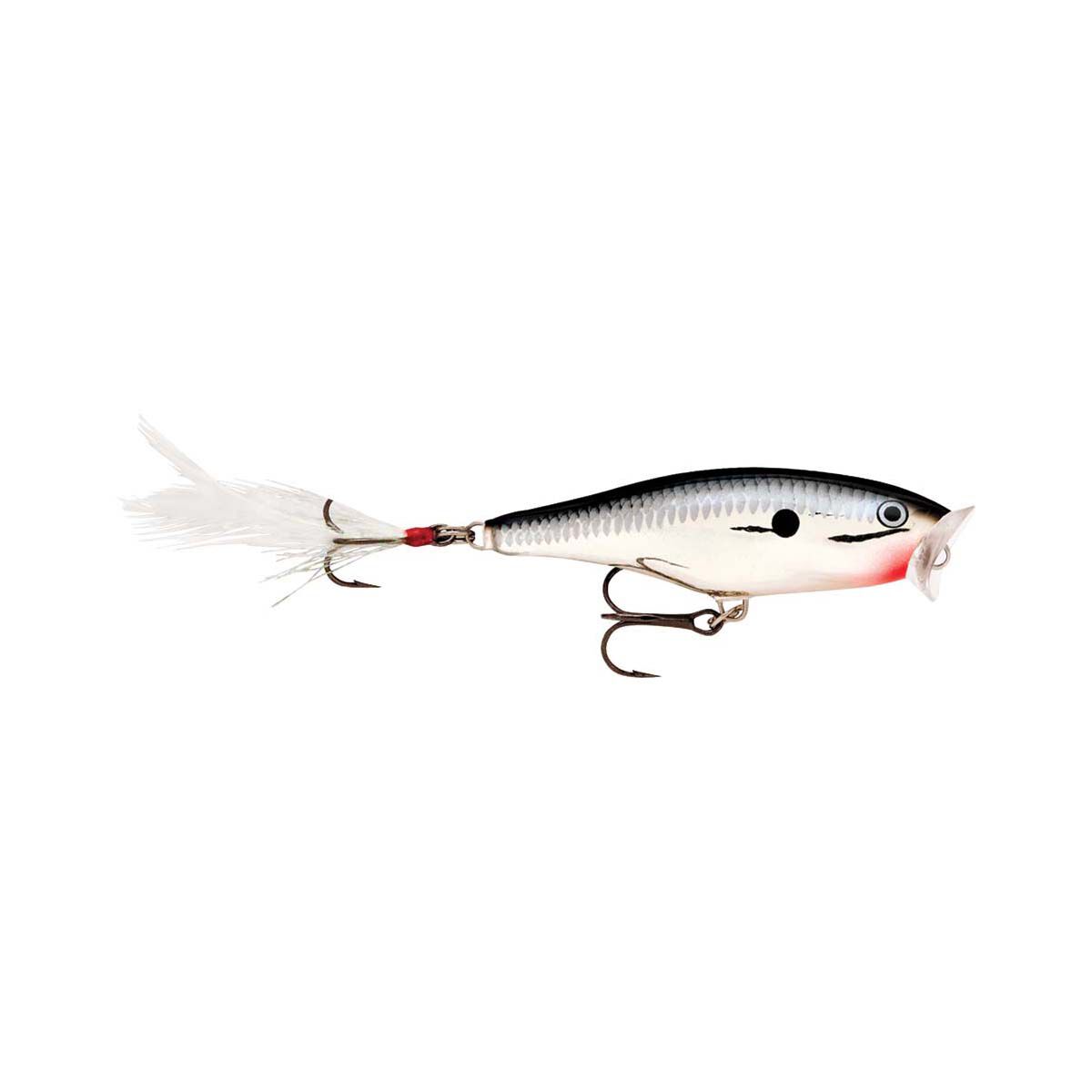 Rapala Skitter Pop Surface Lure 7cm Chrome, Chrome, bcf_hi-res