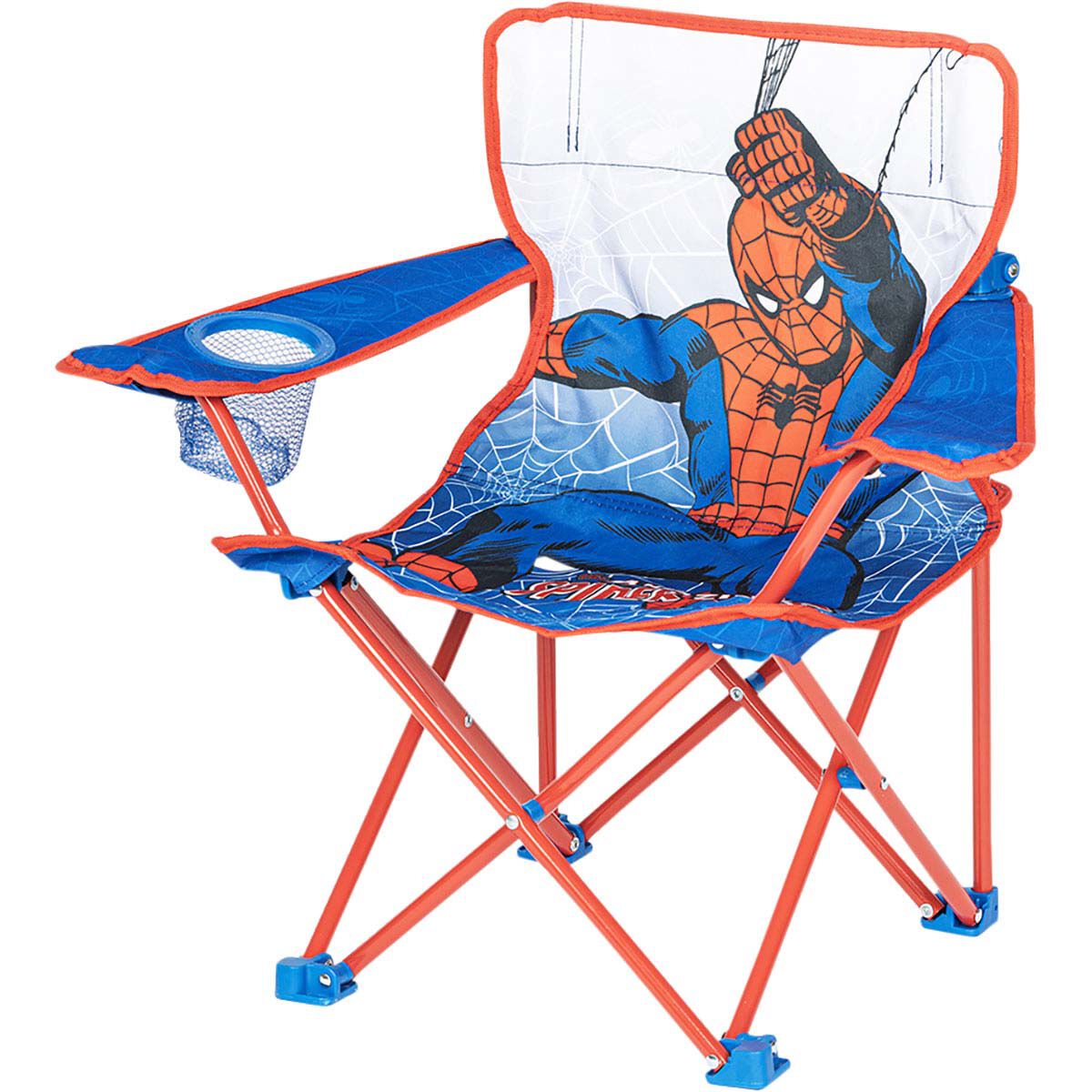 Spiderman Kids Camp Chair with Umbrella 30kg BCF