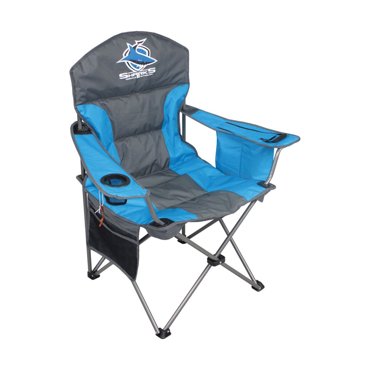 NRL Cronulla Sharks Camp Chair 130kg, , bcf_hi-res