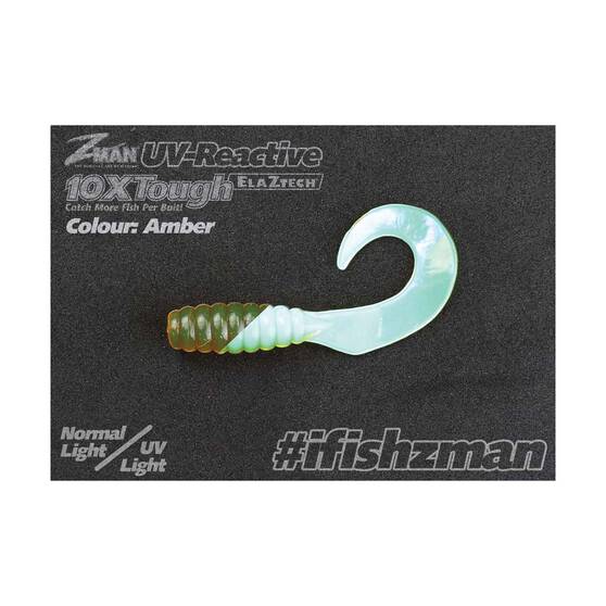 ZMan GrubZ Soft Plastic Lure 2.5in 8 Pack Amber, Amber, bcf_hi-res