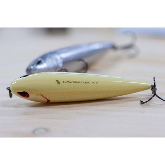 13 Fishing Navigator Surface Lure 4.25in Albino Rhino, Albino Rhino, bcf_hi-res