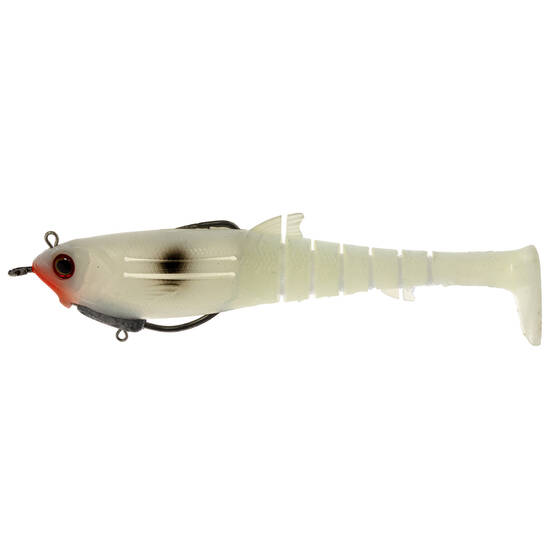 Zerek Flat Shad X Weedless Soft Plastic Lure 130mm Red Head Bear, Red Head Bear, bcf_hi-res
