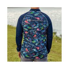 TradeMutt Men’s The Bust Up Long Sleeve Polo, Multi, bcf_hi-res
