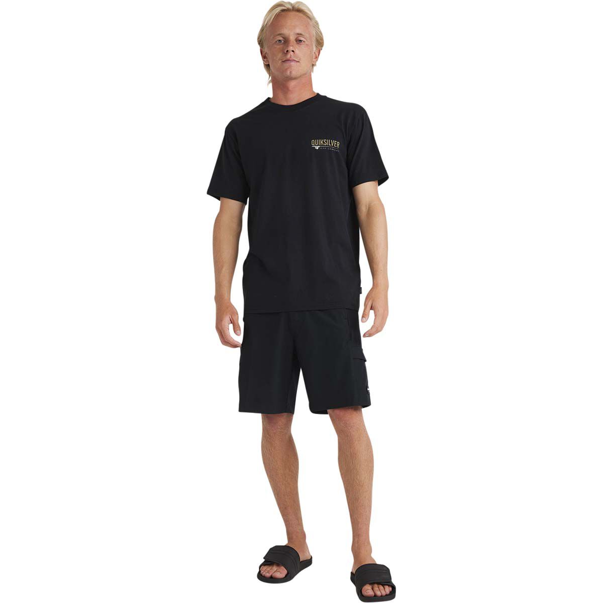 Quiksilver Men&rsquo;s South Side Short Sleeve Tee Black S, Black, bcf_hi-res