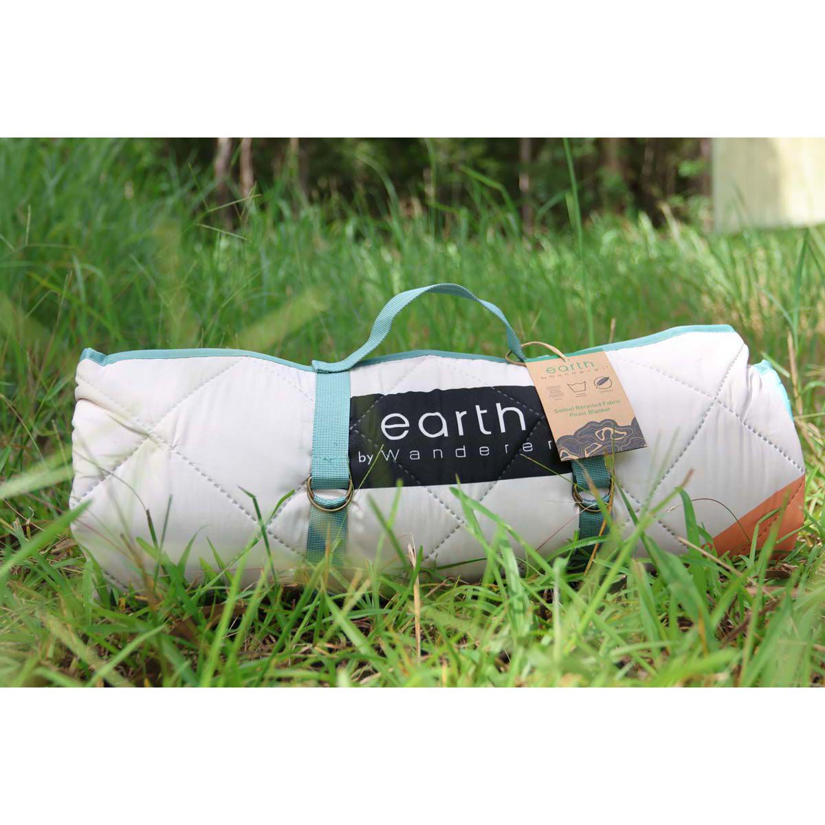 earth by Wanderer&reg; Sunset Recycled Fabric Picnic Blanket, , bcf_hi-res