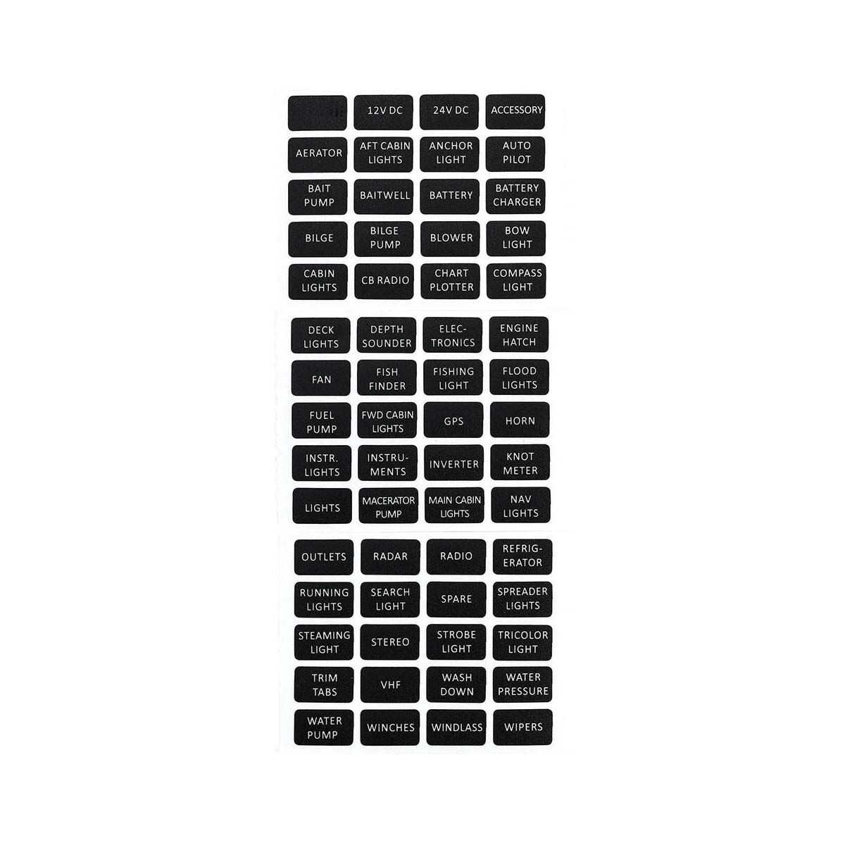 Bowline Fuse Block 6 Gang Black, , bcf_hi-res