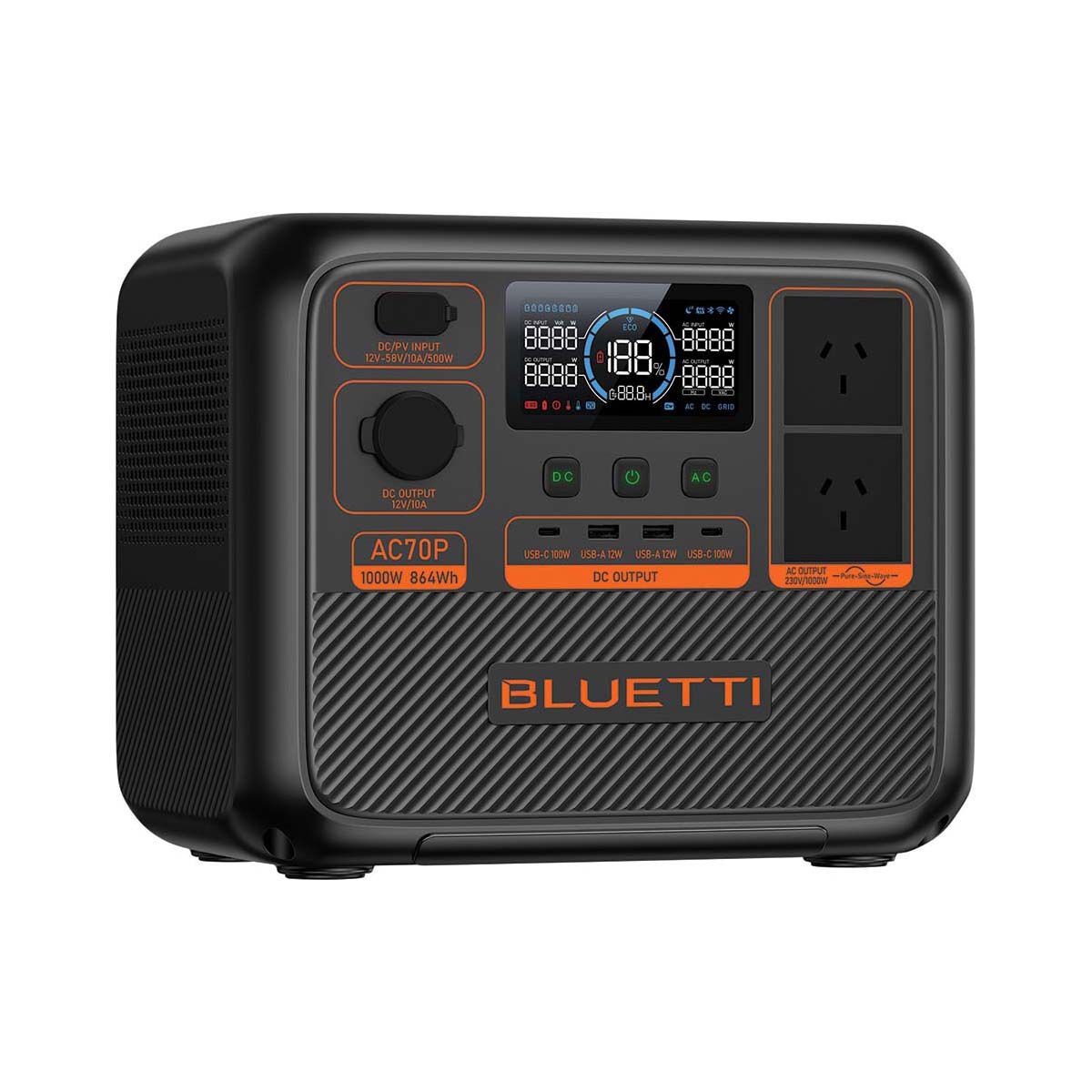Bluetti AC70P 1000W Portable Power Station, , bcf_hi-res