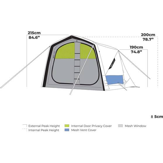 Zempire Shapeshifter 4 Air Tent Sleeping Module, , bcf_hi-res