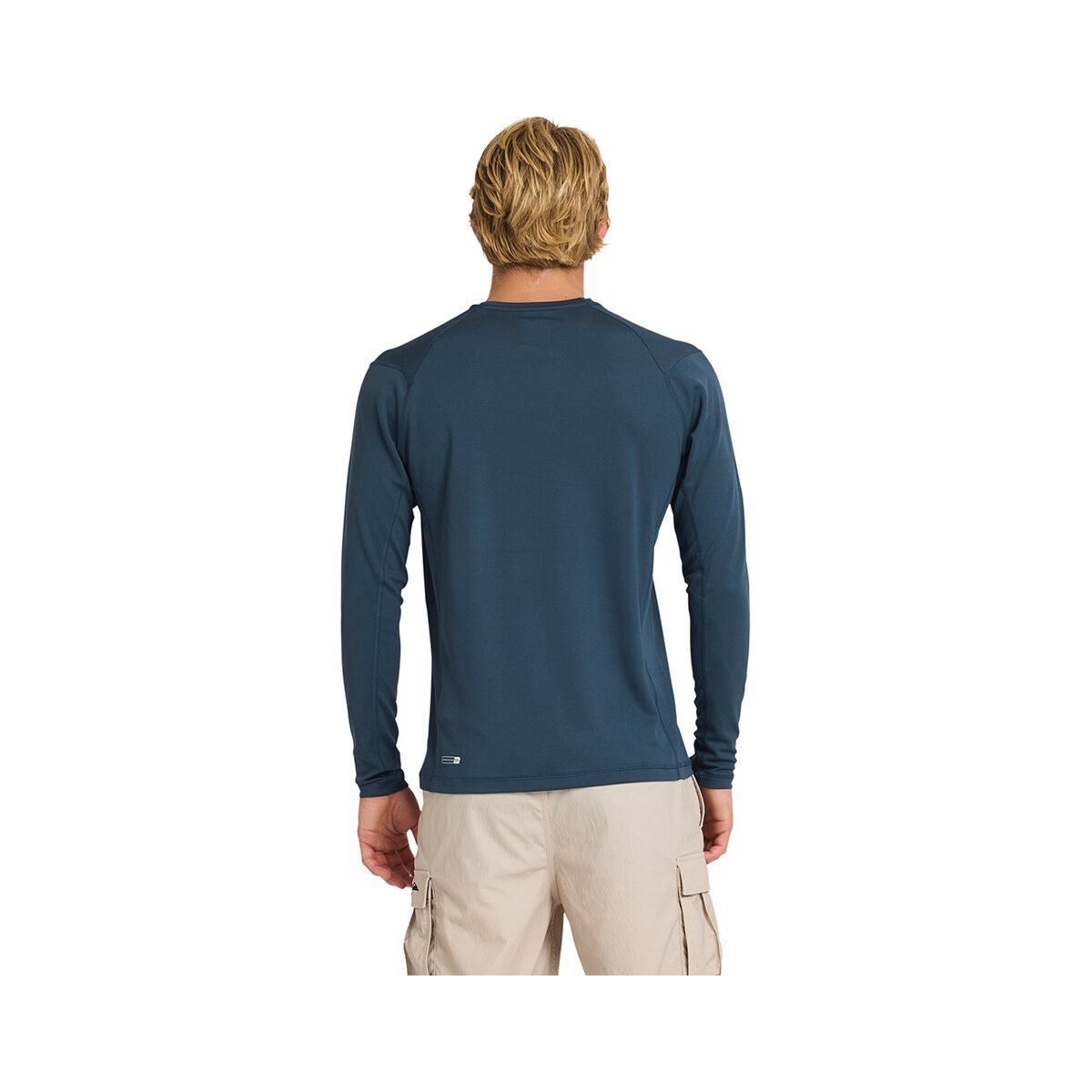 Quiksilver Men&rsquo;s Seagrass Long Sleeve Rashie, Midnight Navy, bcf_hi-res