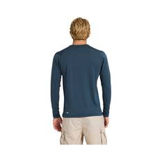 Quiksilver Men’s Seagrass Long Sleeve Rashie, Midnight Navy, bcf_hi-res