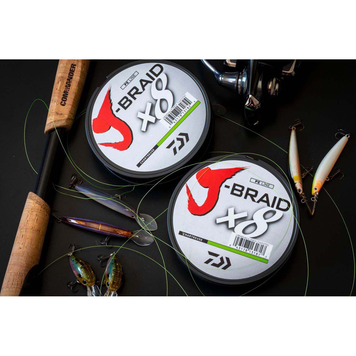 Daiwa J-Braid X8 Chartreuse Braid Line 150m 15lb, , bcf_hi-res
