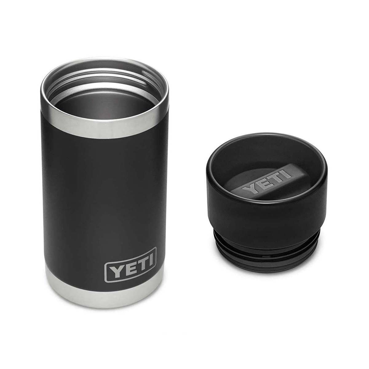 YETI&reg; Rambler&reg; Bottle 12 oz (354 ml) with HotShot&trade; Cap Black, Black, bcf_hi-res