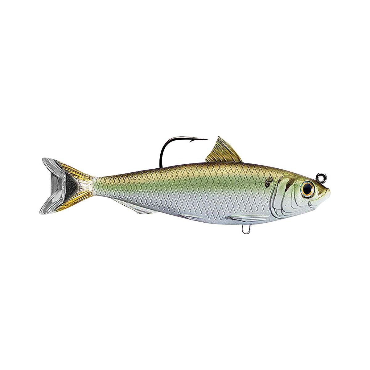 Livetarget Blueback Herring Swimbait Lure 6.5in Green Bronze BCF