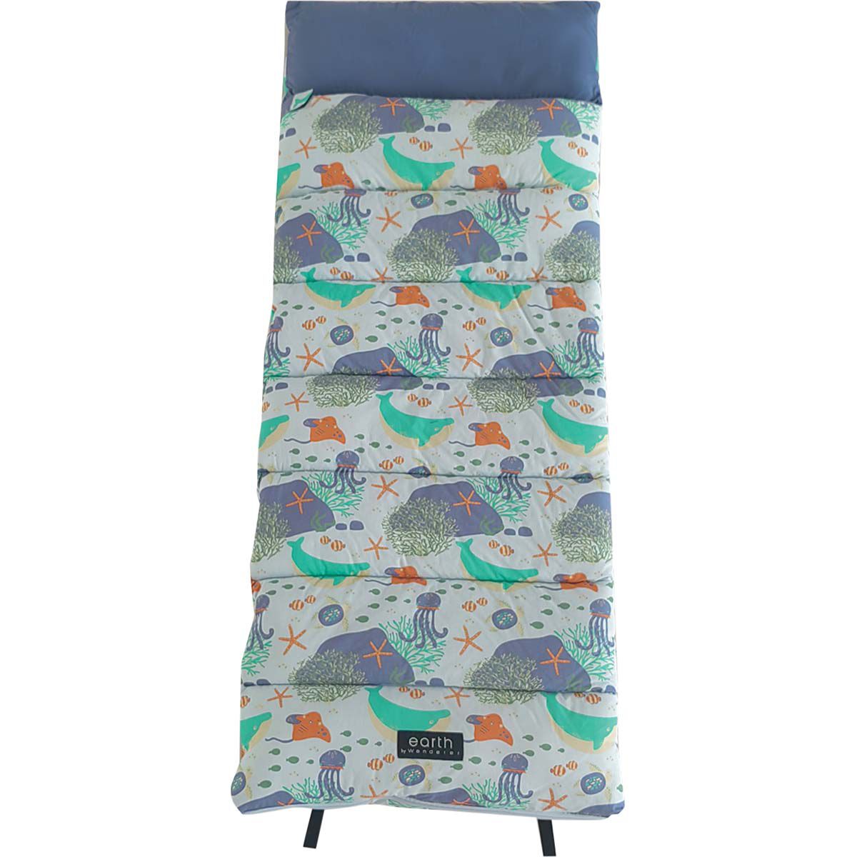 earth by Wanderer Kids Sea Cotton 5.2 C Sleeping Bag BCF