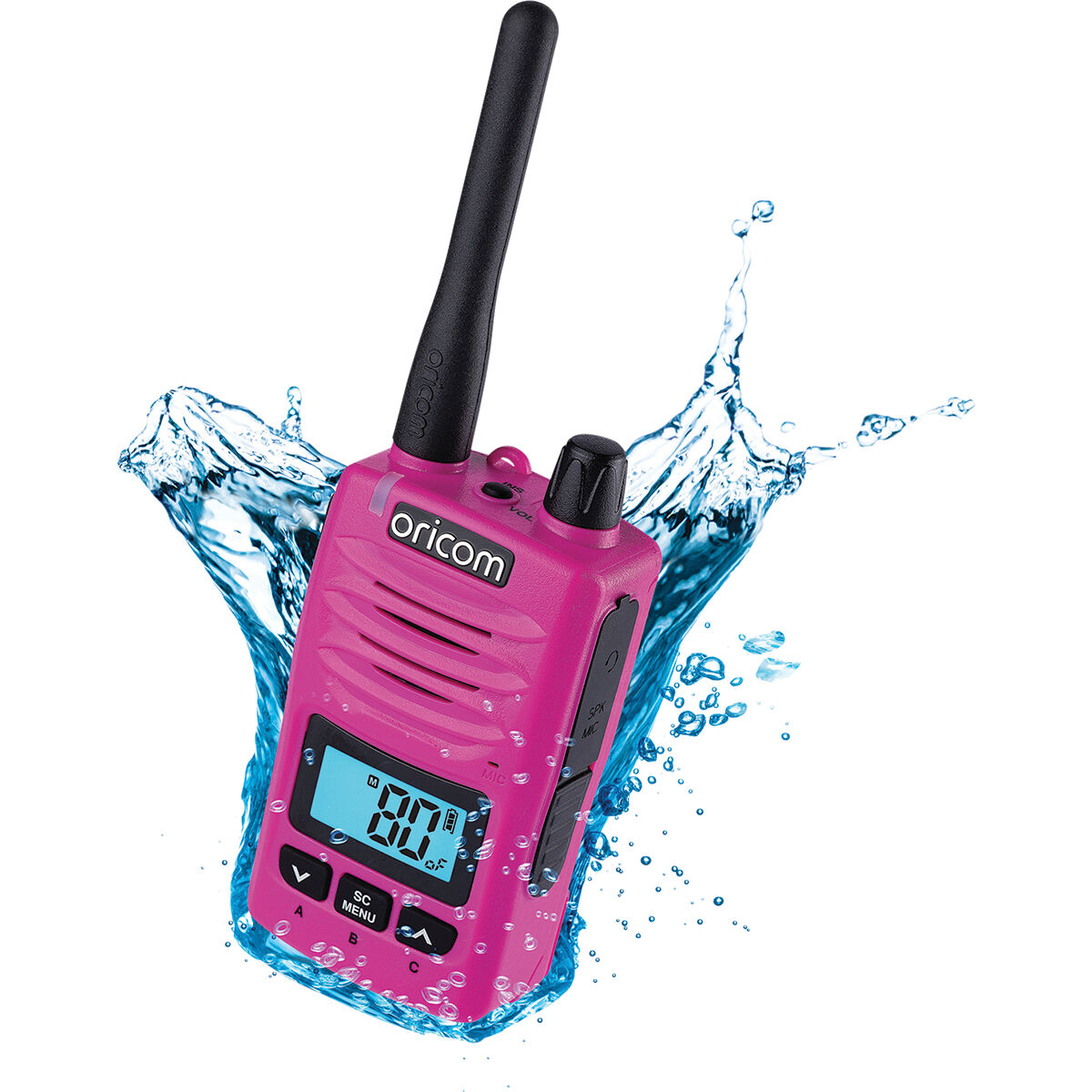 Oricom UHF CB Radio 5W With Speaker Mic Pink DTX600PNK, , bcf_hi-res